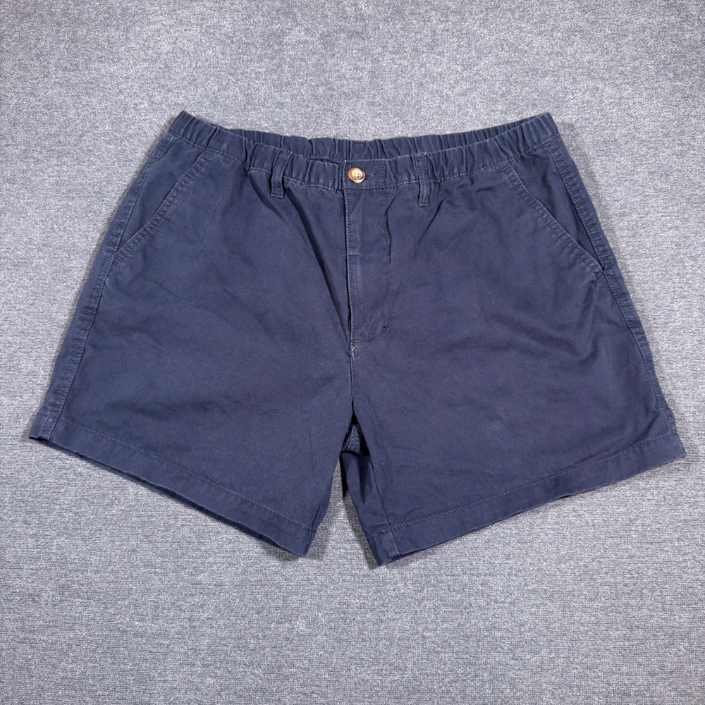 Bearbottom Chino Shorts Mens Medium Blue Elastic Waist Casual Cotton Pull On